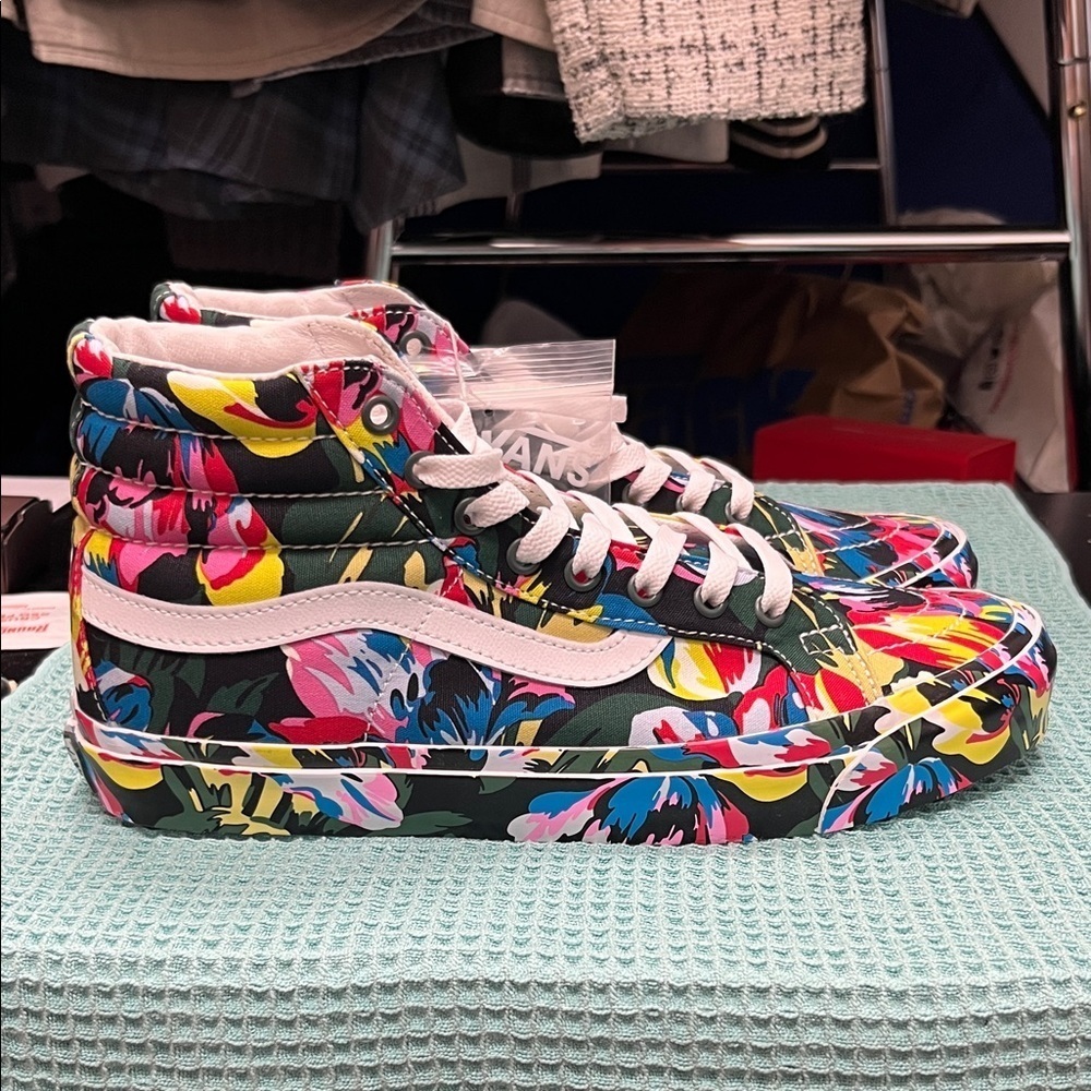 Vans x KENZO Colorful Floral High-Top Sneakers